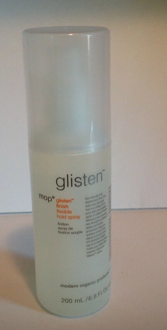 Mop Glisten Finish Flexible Hold Spray 6.8 oz RARE Organic