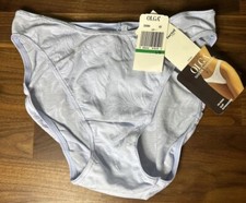 Vtg Olga Hi-Kini Panties Sheer Tapestry Blue 90s Y2K Large NWT Second Skin