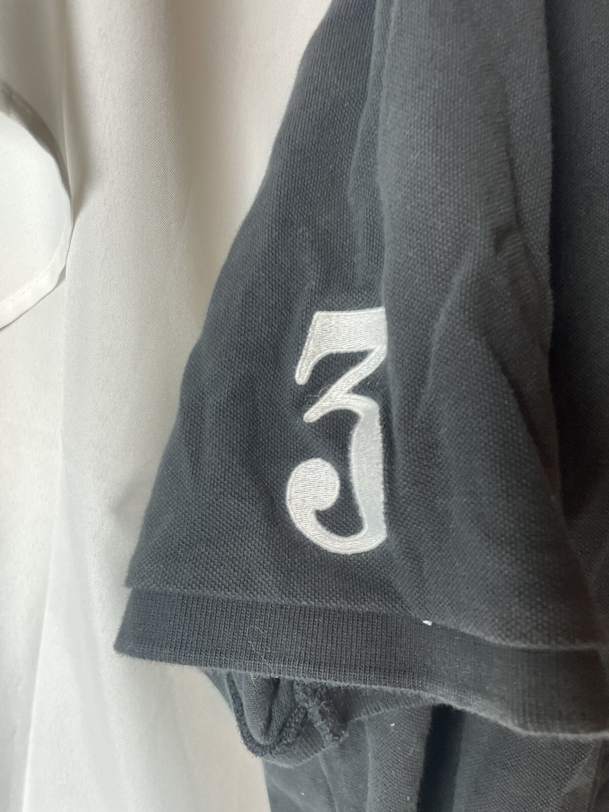 Polo Ralph Lauren Uomo 2XL Camicia Nera Big Pony #3 Personalizzata Slim Fit