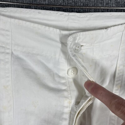 VINTAGE 60s USN USMC Food Handler Baker Pants Size 29x30 OG