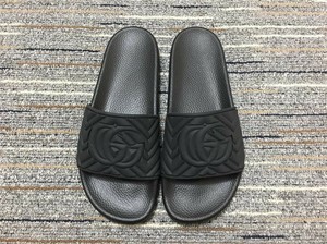 Gucci Women's GG MatelassÃ© Canvas Slide Sandal Beige/Ebony Diagonal - LULUX