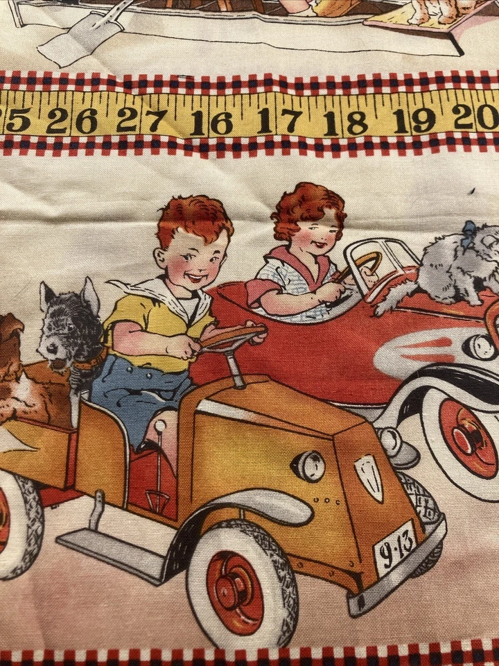 "Wee Play" by American Jane Patterns Sandy Klop for Moda 22”x23 1/2” Super Cute! - Image 4 of 4