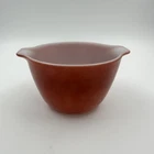 VTG Anchor Hocking Ware Fire King Orange Red Round Bowl Dish USA 6”