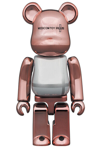 BE@RBRICK MEDICOM TOY PLUS PINK GOLD CHROME Ver. 100％ ＆ 400％ FREE New