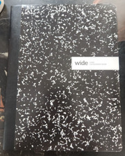 Office Depot 4 Composition Books, 7-1/2" x 9-3/4", Wide Ruled, 100 Sheets each