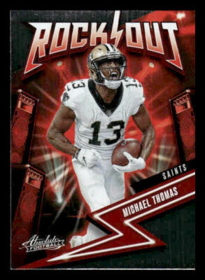 2023 Panini Absolute #12 Michael Thomas Rock Out New Orleans Saints