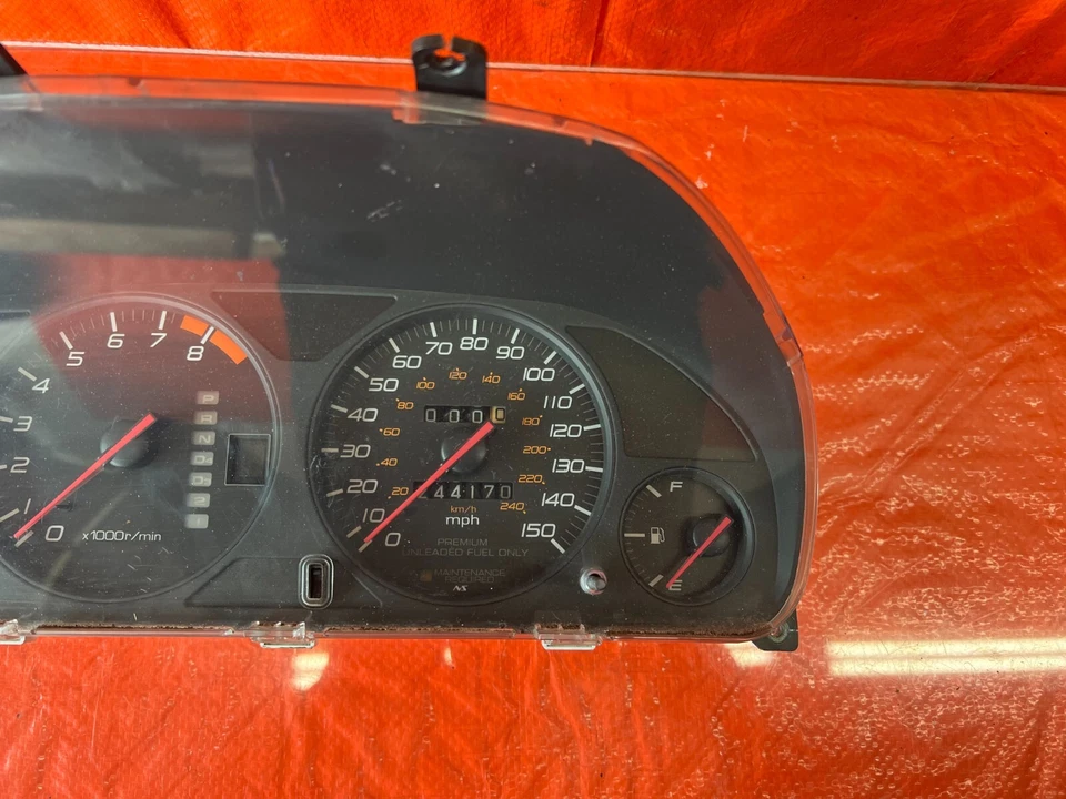 97-01 HONDA PRELUDE - AUTOMATIC - INSTRUMENT GAUGE CLUSTER SPEEDOMETER OEM #136 - Image 4 of 4