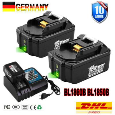 Ersatzbatterie for Aeboren BL1850B Akku 18V 7,0Ah Li-Ion Ersatzakku LED 197280-8