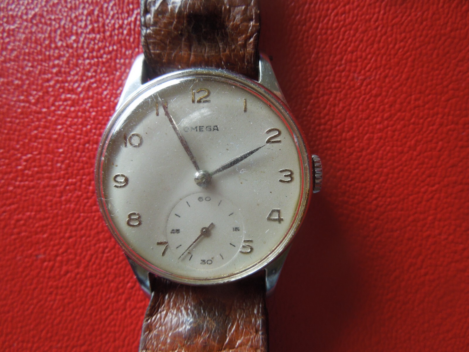 Vintage 1940s Omega Wristwatch Rare AS Found Runs Working See Details