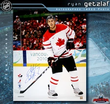 RYAN GETZLAF SIGNED Team Canada 16X20 Photo - Anaheim Ducks