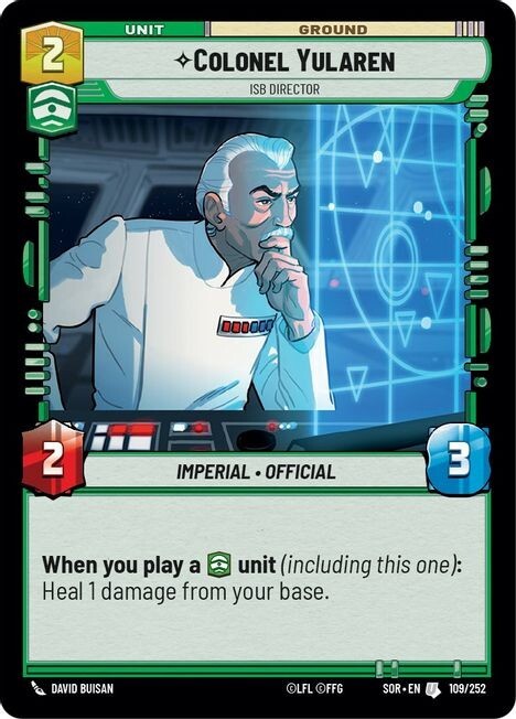 Colonel Yularen Foil - SOR 109 NM - Star Wars Unlimited