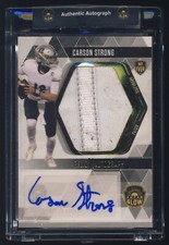 2022 The Bar Super Glow FB Auto Jumbo Patch Relic RPA #339 Carson Strong RC 1/50