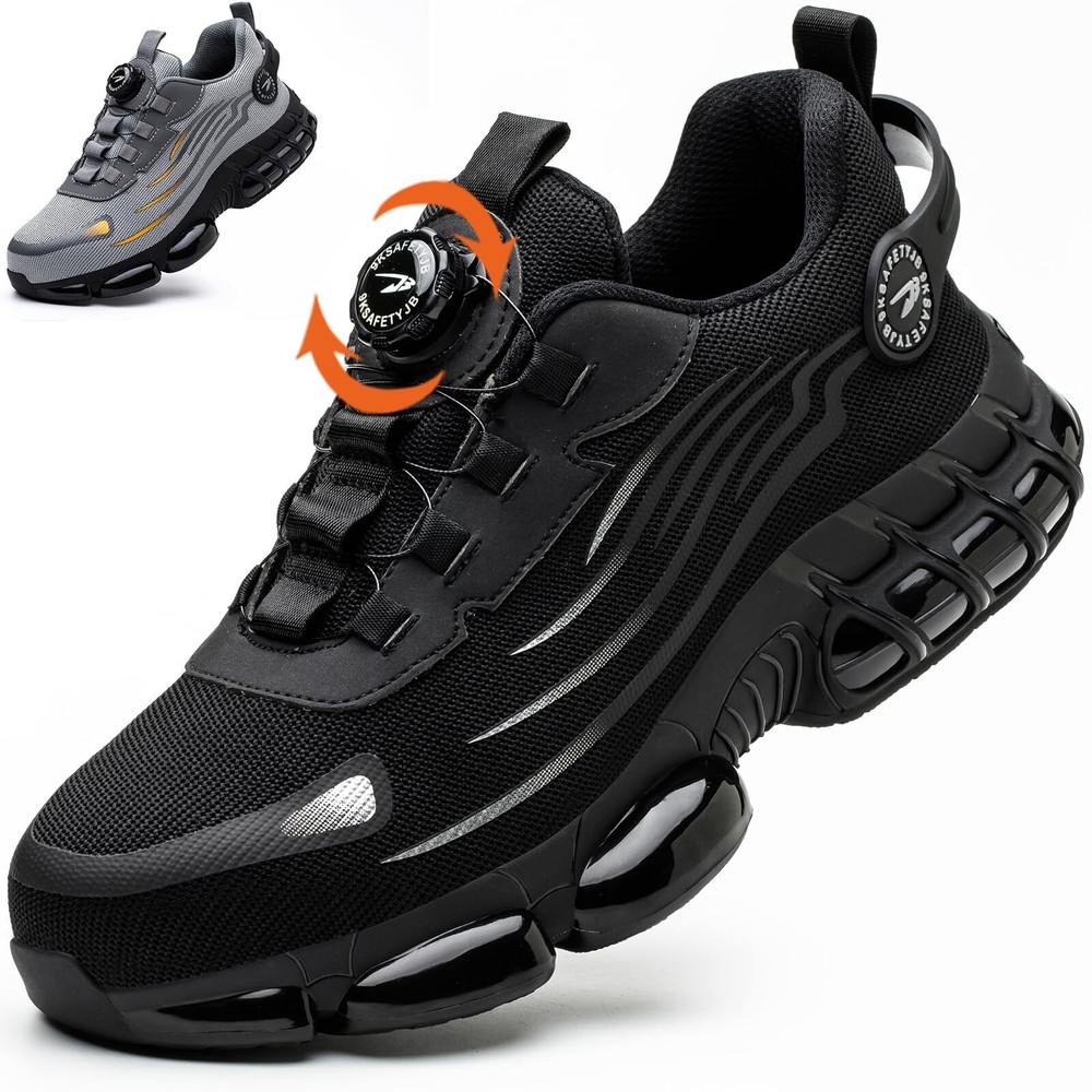 Anti-Smashing and Anti-Puncture Work Safety Shoes, Rotating