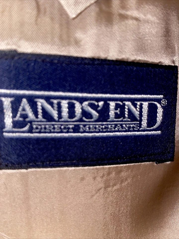 Traje/Abrigo Lands End 100% CABELLO CAMELLO Hombre’s 39R 2 Botones Foto 4 de 4