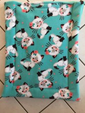 Large Refillable Fleece Cat Kitty Catnip Pad Mat Toy Organic Cat Nip Handmade