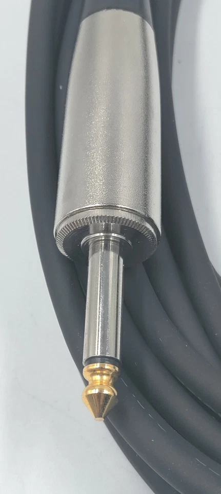 Cable de altavoz de 25 pies 1/4" TS a doble enchufe banana profesional bajo ruido 16 GA 16 AWG NOS Foto 3 de 4