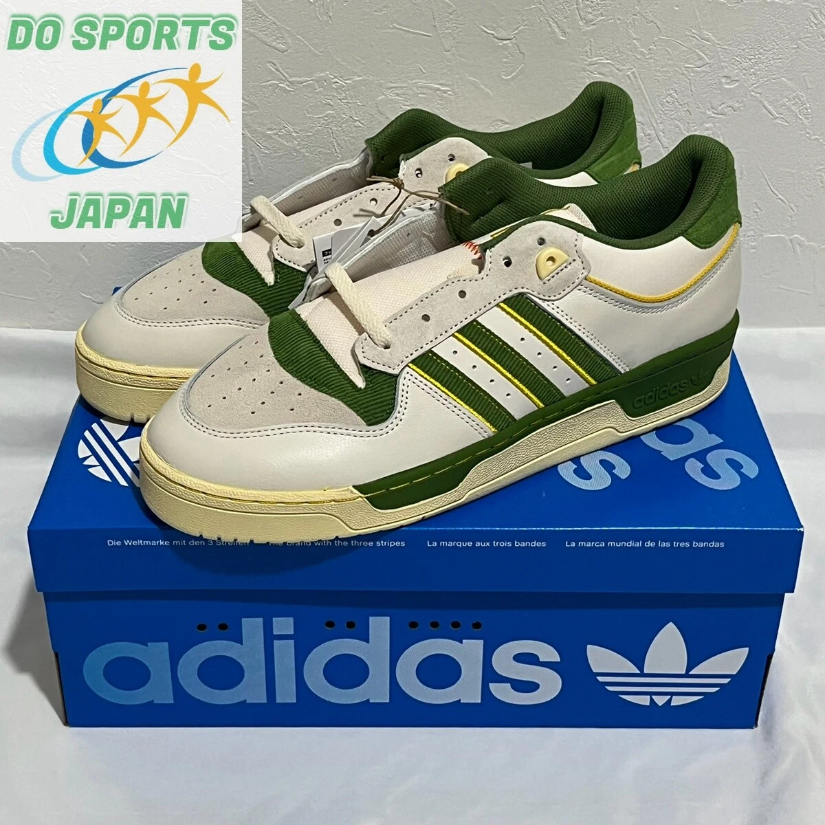 adidas RIVALRY LOW 86 FZ6318 Chalk White Crew Green Hazy Yellow Men Unisex  Shoes