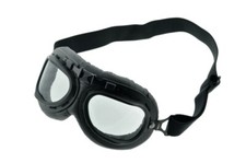 Brille Oldtimer Motorrad Motorradbrille Pilotenbrille schwarz AWO RT125 BK350