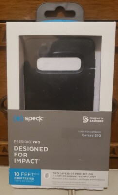 Speck Presidio Pro Samsung Galaxy S10 Smartphone Black Case - Impact Designed