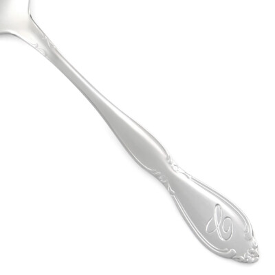 Customcraft CUS11 Stainless C Monogram Glossy Silverware CHOICE Flatware