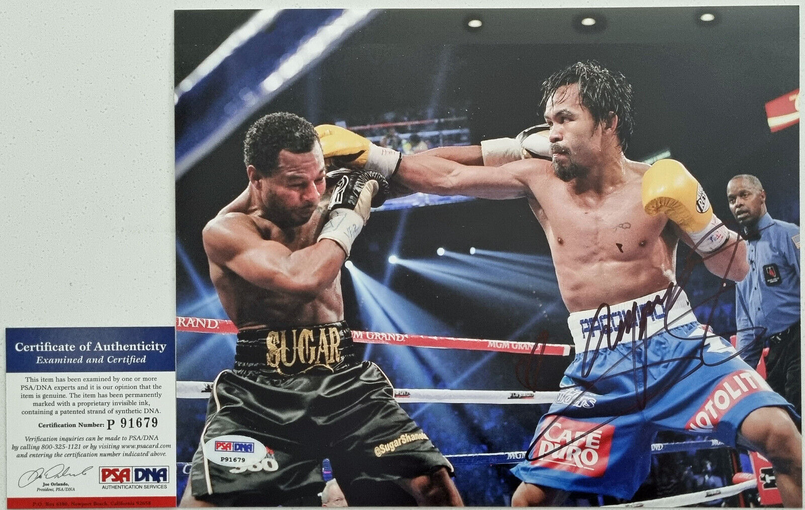 Manny PACQUIAO 'Pacman' Signed 8"x10" inch Photograph (PSA DNA # P91679)