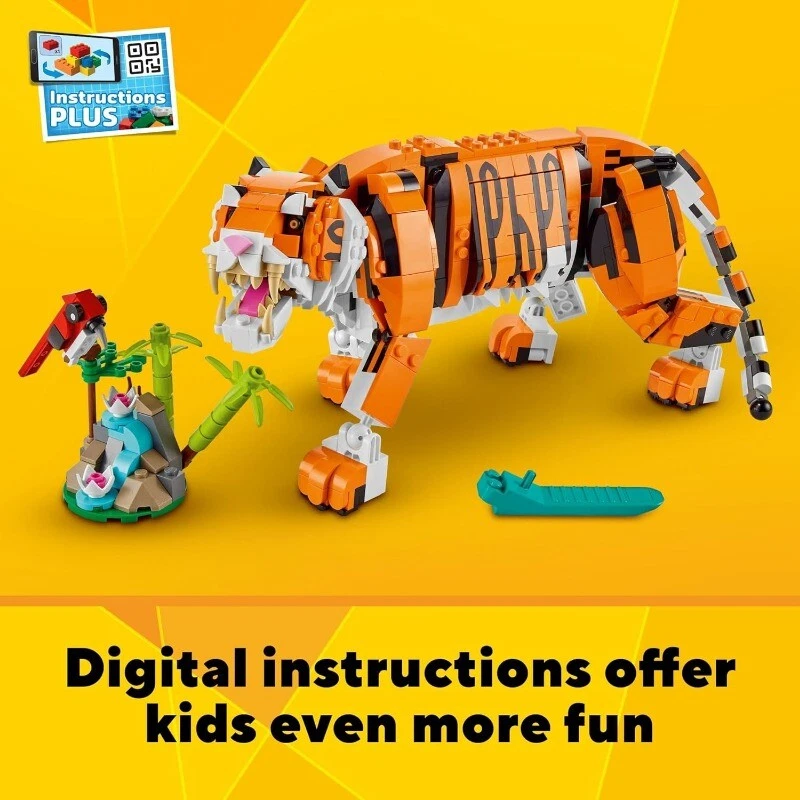 LEGO Creator 3 in 1 Majestic Tiger Building Set - 31129 - Image 3 of 4