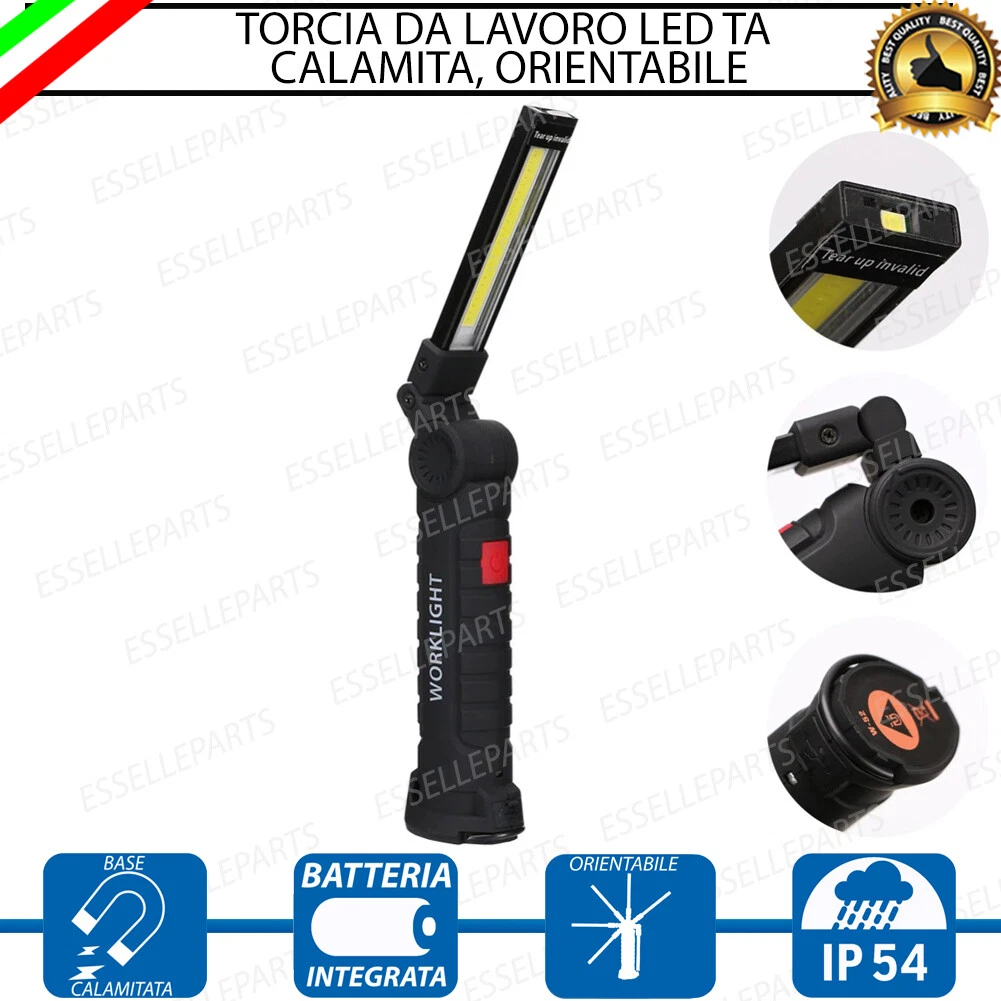 Lampada XCell Work COB LED 2 In 1: Torcia E Faro Portatile Con Batterie Incluse