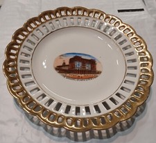 Vintage Atlantic City NJ c1915 Small Souvenir Plate The Breakers With GOLD TRIM