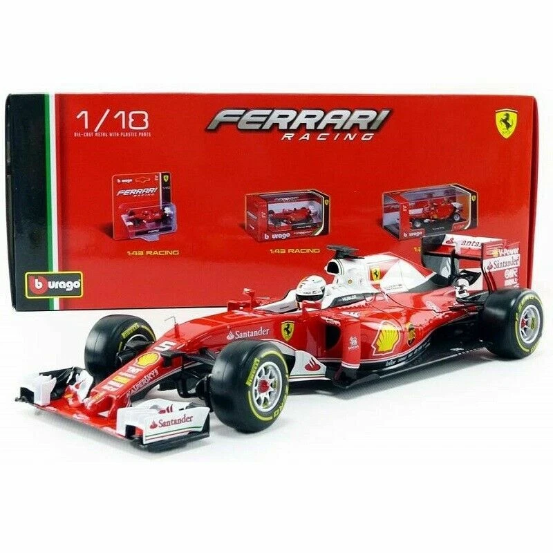 Bburago Sebastian Vettel Diecast Formula 1 Cars 2016 Vehicle Year