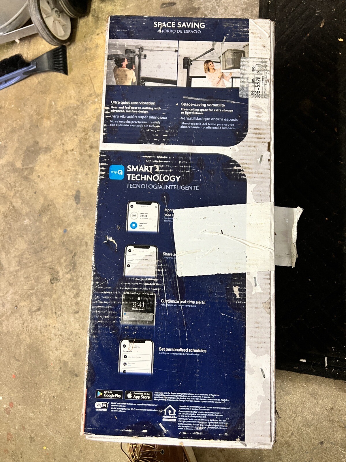 Chamberlain RJO20 Direct Drive Wall Mounted Space Saving Garage Door