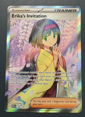 Pokemon Card - Erika's Invitation Scarlet & Violet 151 196/165