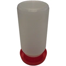 RITE FARM PRODUCTS QUAIL & CHICK SAFETY WATERER DRINKER BASE & QUART JAR CHICKEN