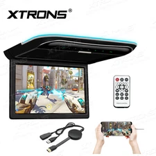 11.6" HD TFT Screen Car Roof Flip Down Monitor IR/FM HDMI USB BT+Miracast Dongle