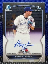 2023 Bowman Chrome HAYDEN JUENGER Toronto Blue Jays Auto 1st Bowman