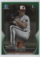 2023 Bowman Draft Chrome Green Refractor 26/99 Levi Wells #BDC-92 0zu6
