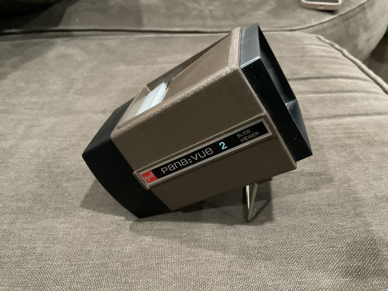 Vintage GAF Pana Vue 2 Slide Viewer Brown Works Great Very Good Condition USA VG