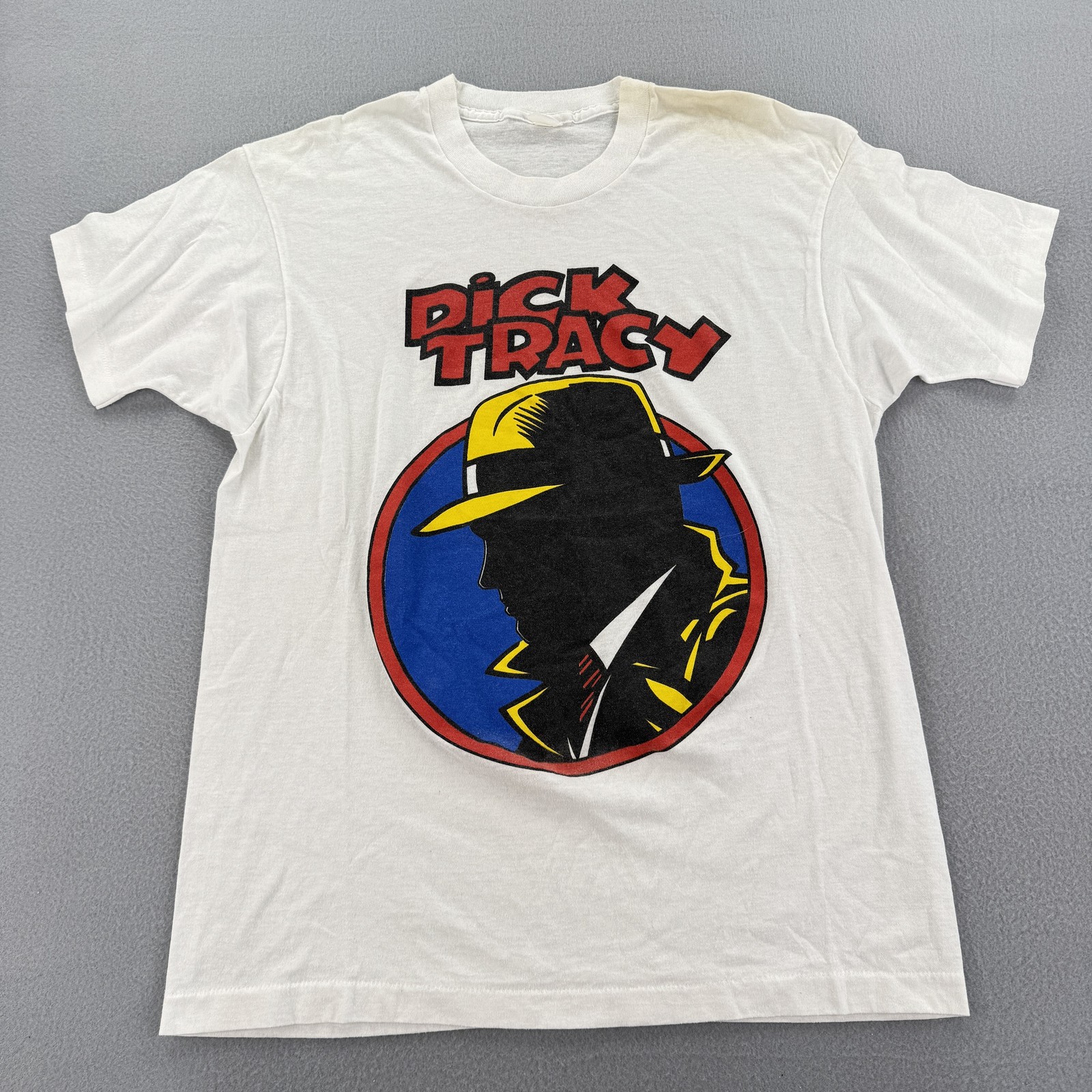 Vintage Dick Tracy Shirt Mens Large Comic Book Movie Detective Tee 90s Soft