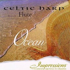 Celtic Harp With Flute By The Ocean