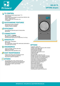 PRIMER DO-28 E T2 (31kg) kommerzieller elektrischer Wärme-Wäschetrockner - ab Vermietung 2022