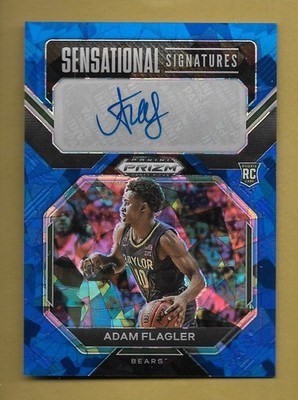ADAM FLAGLER 2023 PANINI PRIZM BLUE ICED SP AUTOGRAPH AUTO CARD #'D /75 NBA!