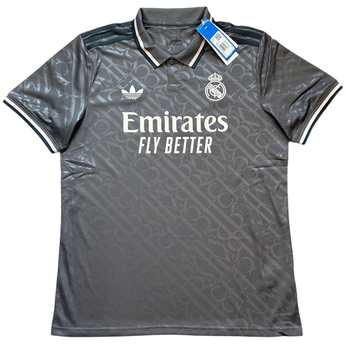 2024/25 Real Madrid Third Jersey #9 Mbappe Large adidas Champions