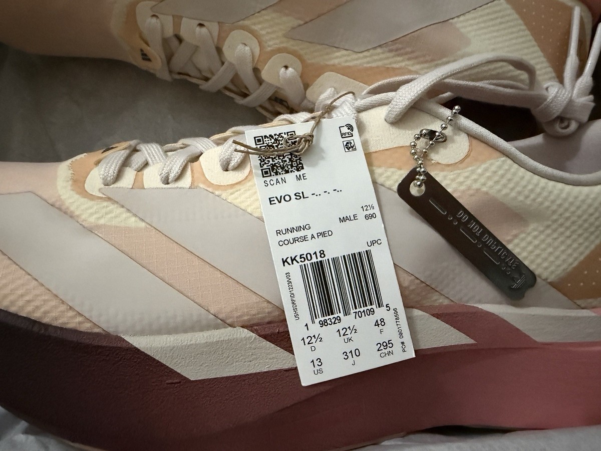 adidas Adizero Evo SL. New In Box. Size 13. Whitaker Group Do Not