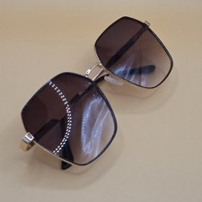 Jessica Simpson J6094 Modern Women's Hexagonal Metal Sunglasses - Brown  Gold