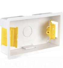 Double 2 Gang Dry Lining Plasterboard Back Box 35mm Appleby