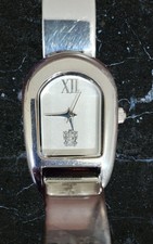 Vintage Paolo Gucci Women's Watch Elegant Silver Wristwatch New Battery