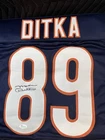Mike Ditka Signed Autographed Blue Football Jersey JSA Chicago Bears