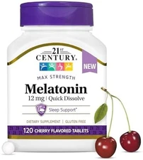 21st Century Melatonin 12 mg Quick Dissolve 120ct