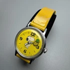 RARE Vintage | 1959s Timex Peanuts Snoopy Tennis Yellow Mystery Ball Wristwatch