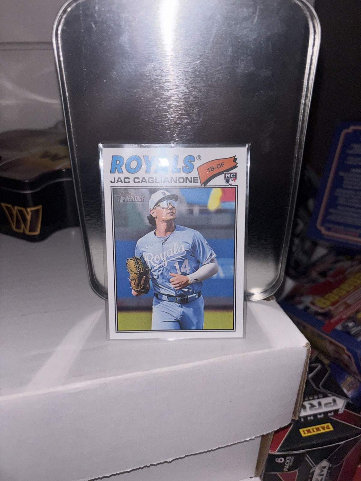 2026 Topps Heritage Jac Caglianone #136 (RC) Rookie KC Royals