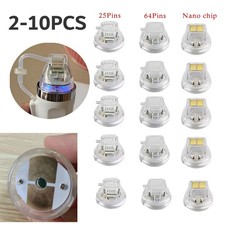 2-10pc Replace Micro Needle Cartridge Tip Nano 2564 Pins Gold For Rf Machine
